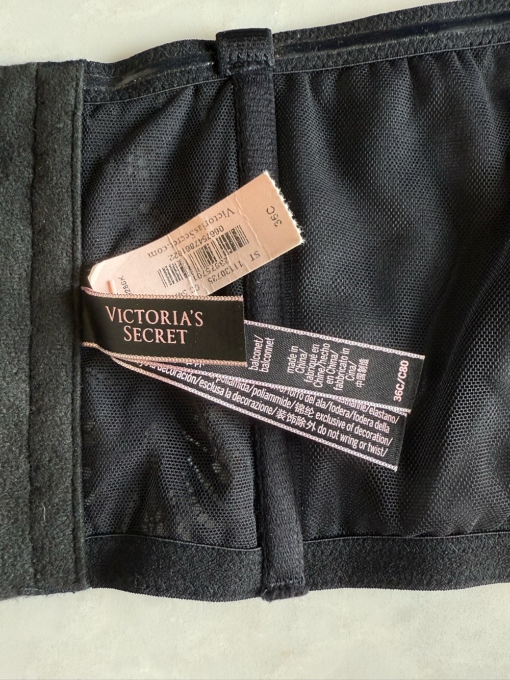 Victoria’s Secret Faux Leather Strapless Bustier - Black 36 C - Picture 5 of 5